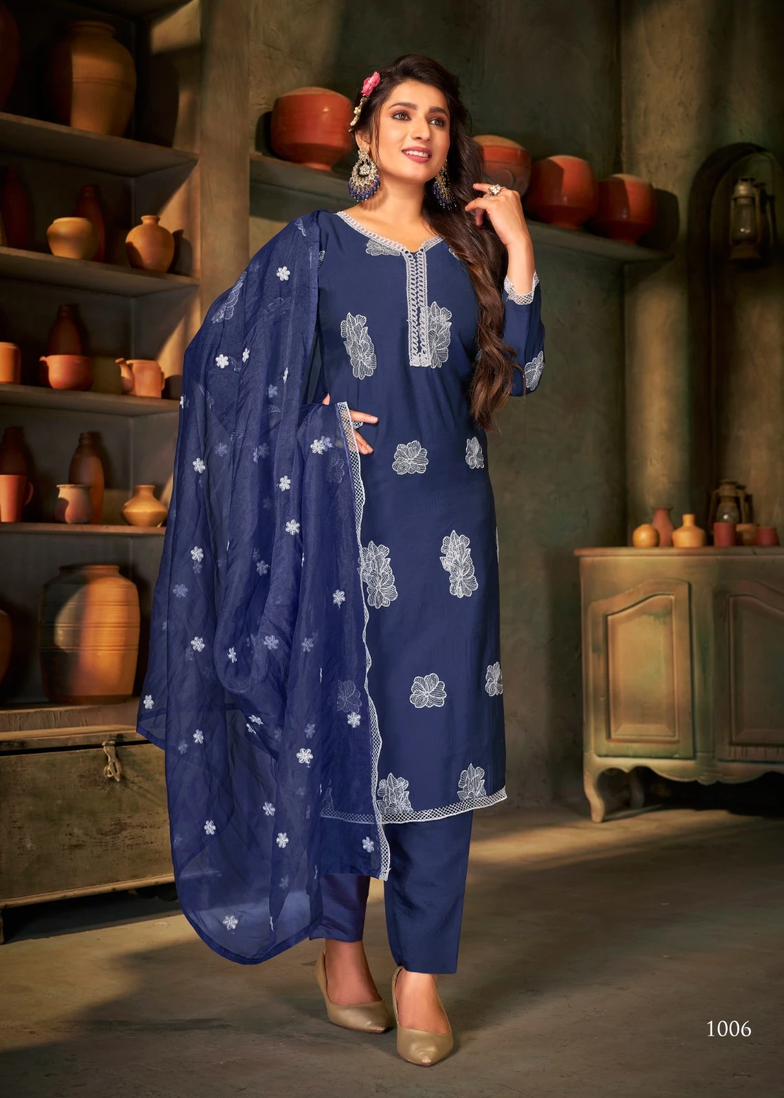 Banwery Peri Peri Heavy Russian Silk Wholesale Readymade Salwar Suit Catalog — Wholesale Readymade Suit, Banwery wholesale from Surat - Gallery Image 7